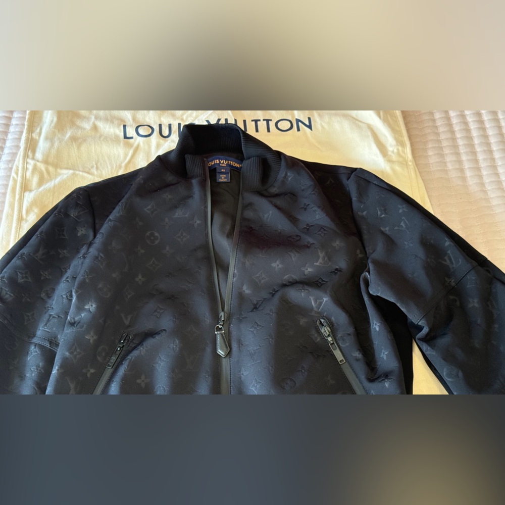 Louis Vuitton Zip-Up Jogging Jacket – Monogram Black - Picture 2 of 8